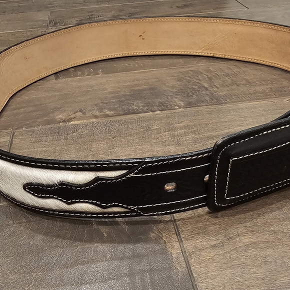 Men's Hecho En Mexico Leather Belt Size 42 - Picture 4 of 10